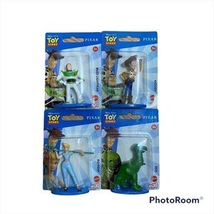 Toy Story Mini Figure Collection Buzz Lightyear Woody T-Rex Bo Peep NEW Cake Top